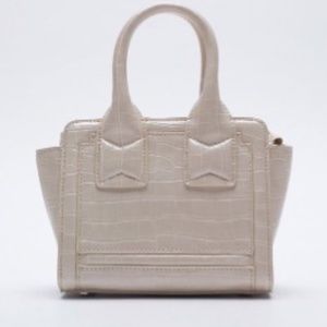 ZARA Animal Print Mini City Bag